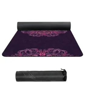 777647267089 NUVETI Suede Tpe Yoga Mat High Density Slip Bag