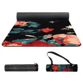 777647271680 NUVETI Yoga Mat Print Tpe Slip Fitness Exercise #2