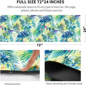 H911 NUVETI Yoga Mat Print Tpe Slip Fitness Exercise Grass #3