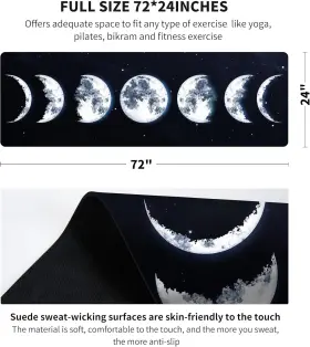 HNMATS1.5MM-H008 NUVETI Printed Travel Yoga Slip Fitness Moon #2