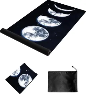 HNMATS1.5MM-H008 NUVETI Printed Travel Yoga Slip Fitness Moon #3