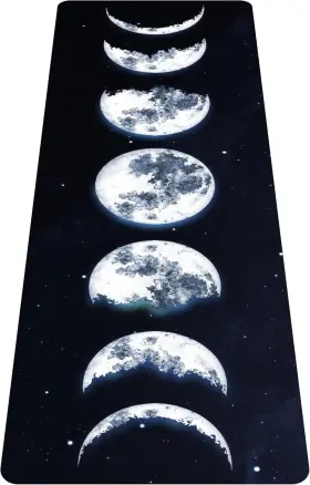 HNMATS1.5MM-H008 NUVETI Printed Travel Yoga Slip Fitness Moon