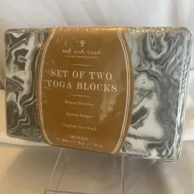 YBF-1301-ST OAK AND REED Yoga Blocks Set Function Foam Marble