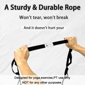 792032813351 OAK-SPORTS Stretching Strap Yoga Loops Stretch #2