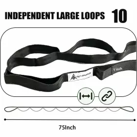 792032813351 OAK-SPORTS Stretching Strap Yoga Loops Stretch #3