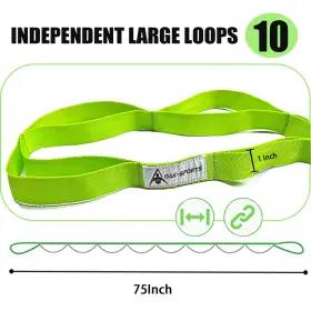 792032813368 OAK-SPORTS Stretching Strap Yoga Loops Stretch #3