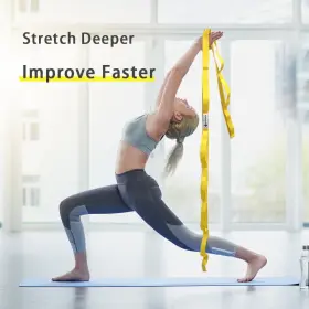 792032813412 OAK-SPORTS Stretching Strap Yoga Loops Stretch #2