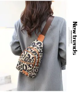 ZH-1105 OANEXX Chest Bag Women Letter Print Crossbody Sling #2