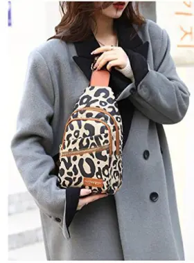 ZH-1105 OANEXX Chest Bag Women Letter Print Crossbody Sling #3