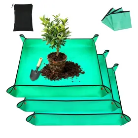 Ocmml Yyd001 3packs Repotting Mat 26.8x26.8 Inch Thickened High Density Pe Waterproof Gar