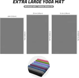 SP0645H-ODOLAND ODOLAND Yoga Mat Pilates Stretching Gym #2