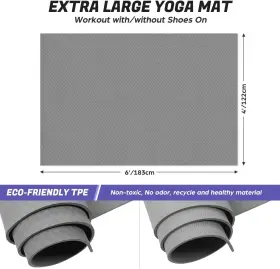 SP0645H-ODOLAND ODOLAND Yoga Mat Pilates Stretching Gym #3
