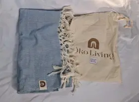 TW-BBB-1 OKO LIVJNG Living Towel Yoga Handloomed India
