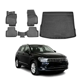 698797339414 OMAC Floor Mats Cargo Liners Vw Tiguan Rubber