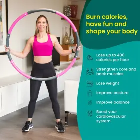 713152139763 ONE ATHLETICA Hula Hoop Fat Burning Fitness Ho #2