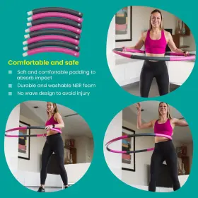 713152139763 ONE ATHLETICA Hula Hoop Fat Burning Fitness Ho #3