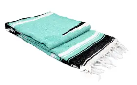 MX1-MINTDIAMOND OPEN ROAD GOODS Mexican Blanket Diamond Yoga MX1-MINTDIAMOND OPEN ROAD GOODS Mexican Blanket Diamond Yoga