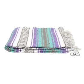 MX1-TURQPURPFZA OPEN ROAD GOODS Mexican Falsa Blanket Great