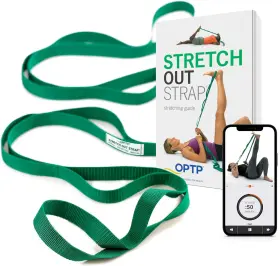 313019572575 OPTP Stretch Strap Exercise Book Top Choice Stre
