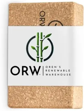 ORWCYB-001 ORW Natural Cork Yoga Block Sli