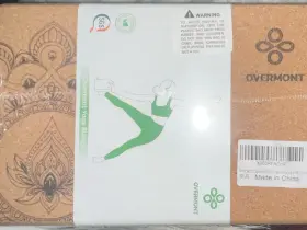 X003RFAEHP OVERMONT Natural Cork Yoga Blocks Eco Strap