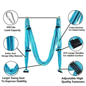 727380345421 OVYUZHEN Aerial Yoga Swing Set Ultra Hammock #2