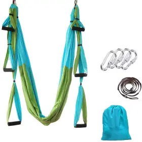 727380345445 OVYUZHEN Aerial Yoga Hammock Ultra Swings Set