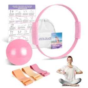 SET-2 PALECLOUDS Pilates Women Ring Ball Set Resist Kit