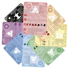 MLK-25417 PAPALEGBA-US Waterproof Chakra Cards Set Double