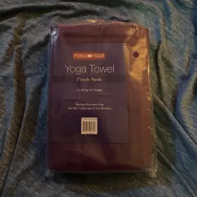 PYTOWEL-SUE-24X72-PUR-2PC PEACE YOGA Slip Ultra Absorbent