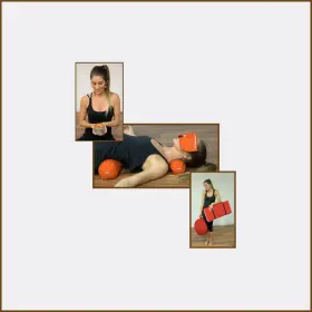 646437083898 PEACH BLOSSOM YOGA Restorative Set Zafu Pillow #2