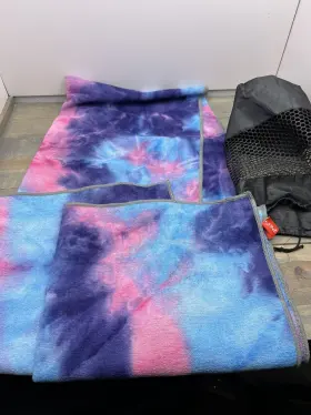 791300600051 PEFI Yoga Towel Slip Skidless Waffle Texture