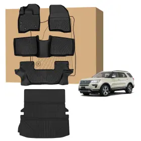 XJD-0908010 PELEUS Floor Mats Ford Explorer Tpe Weather Ro