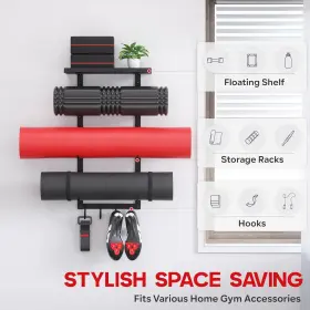 Pf-yholder PELOFAMILY Yoga Mat Holder Wall Mount Storage Rack #2