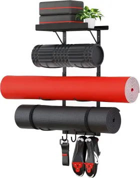 Pf-yholder PELOFAMILY Yoga Mat Holder Wall Mount Storage Rack Pf-yholder PELOFAMILY Yoga Mat Holder Wall Mount Storage Rack