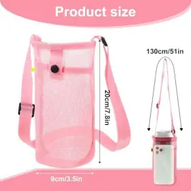 580953 PEOVLVN Water Bottle Holder Strap Carrier Pink #3