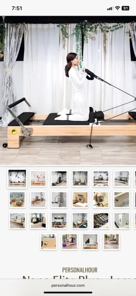REF005 PERSONALHOUR Nano Elite Pilates Reformer Wood
