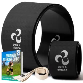 060770670082 PETES CHOICE Yoga Wheel Mini Strap Exercise