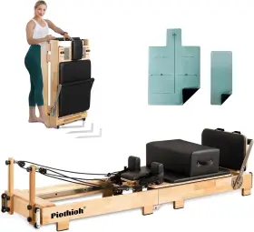 445033753784 PIOTHIOH Reformer Wood Pilate Bed Yoga Exercise