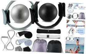HUJ-POEN-3580 POEN Pilates Workout Ring Ball Kit