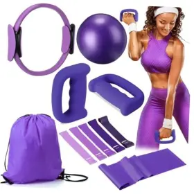 HUJ-POEN-4083 POEN Pilates Ring Set Dumbbells Yoga
