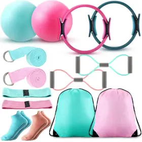 POEN-SOIJ-2399 POEN Pilates Ring Ball Set Women Circle POEN-SOIJ-2399 POEN Pilates Ring Ball Set Women Circle