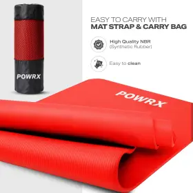 250508597083 POWRX Yoga Mat Slip Anti Tear Exercise #3