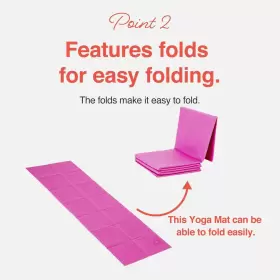 589958648800 PRIMASOLE Folding Travel Yoga Mat Light Workout #3