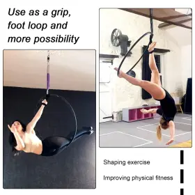 756740988961 PRIOR FITNESS Lyra Aerial Hoop Loop Strap Noose #2 756740988961 PRIOR FITNESS Lyra Aerial Hoop Loop Strap Noose #2
