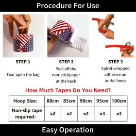 795749916698 PRIOR FITNESS Lyra Hoop Tape Aerial Anti Skid #2