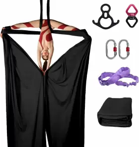 PL-18.3M PRIOR FITNESS Aerial Silks Set Yards Stretch Family