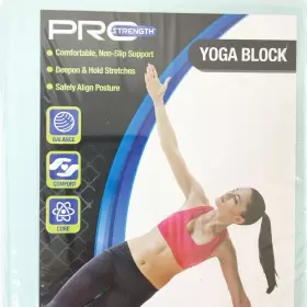 PA-4806 PRO STRENGTH GEAR Yoga Exercise Foam Block Aqua Slip #2
