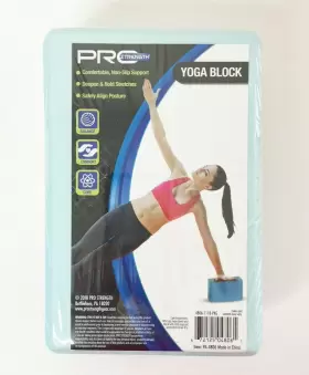 PA-4806 PRO STRENGTH GEAR Yoga Exercise Foam Block Aqua Slip