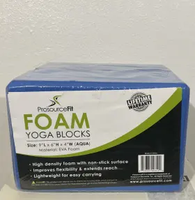 018713609700 PROSOURCEFIT Set Foam Yoga Blocks Sky Stick
